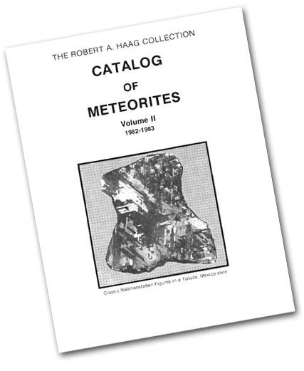 Robert Haag 1983 Catalog of Meteorites