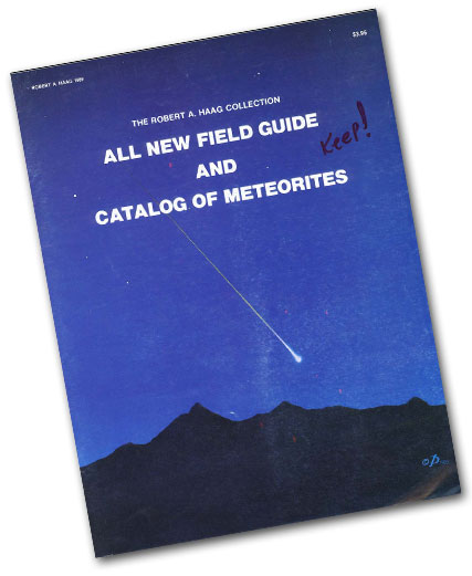 1989 Robert Haag Catalog of Meteorites Cover